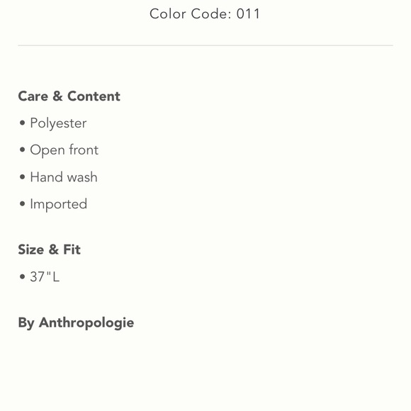 🌺host pick 🌺 GORGEOUS Anthropologie Textured Cutout Duster NWT - Picture 14 of 14